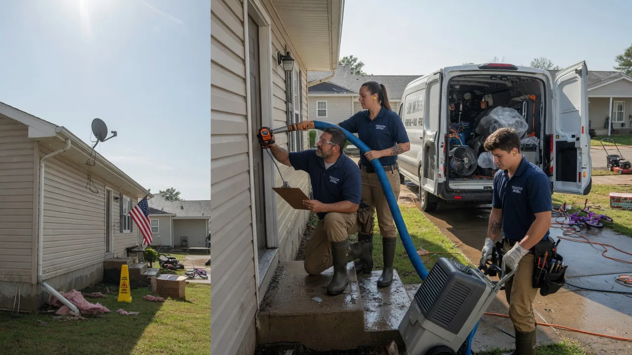 Ceiling Water Damage Restoration in Heavener, OK near me